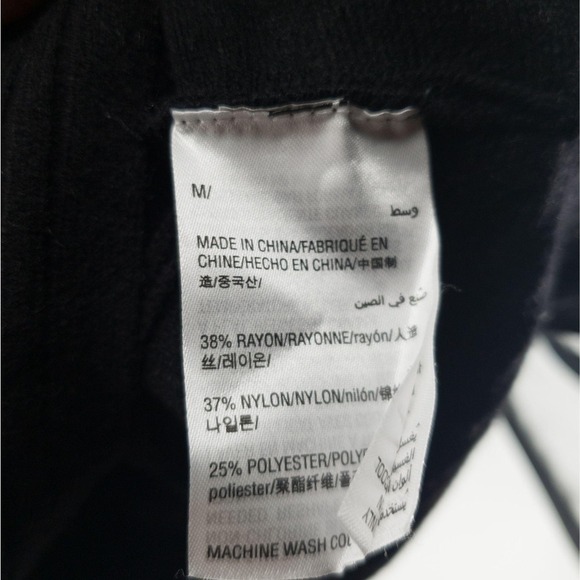 Style & Co Textured Sweater Black M - Picture 3 of 5